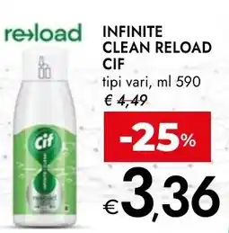 Bennet Infinite clean reload CIF tipi vari offerta