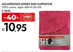 Bennet Accappatoio unisex con cappuccio 100% cotone, taglie dalla M alla XXL offerta