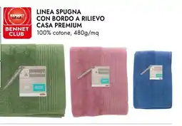 Linea spugna con bordo a rilievo casa premium 100% cotone