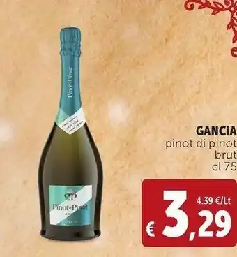 Deco Supermercati Gancia - pinot di pinot brut 750 g(ml) offerta
