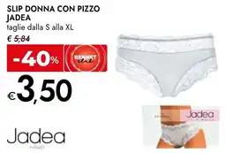 Slip donna con pizzo JADEA taglie dalla S alla XL