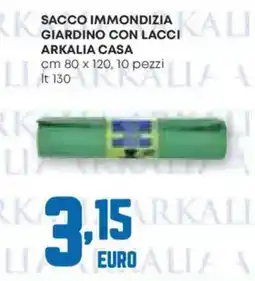 Pam Sacco immondiziakalia giardino con lacci ARKALIA CASA offerta
