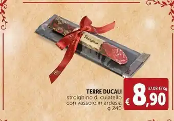 Deco Supermercati Strolghino di culatello con vassoio in ardesia offerta