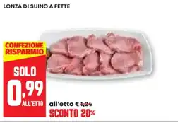 Pam Lonza di suino a fette offerta