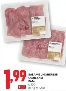 Pam Salame ungherese o milano PAM offerta