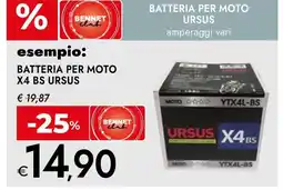 Bennet Batteria per moto X4 BS URSUS offerta