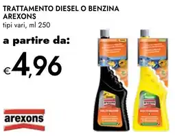 Bennet Trattamento diesel o benzina AREXONS tipi vari offerta