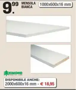 Brico OK Mensola bianca offerta