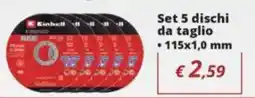 Brico OK Einhell Set 5 dischi da taglio offerta