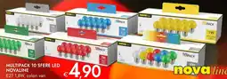 Bennet Multipack 10 sfere led novaline E 27 W colori vari offerta