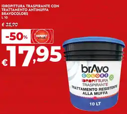 Bennet Idropittura traspirante con trattamento antimuffa BRAVOCOLORS offerta