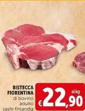 Deco Supermercati Bistecca fiorentina di bovino adulto offerta