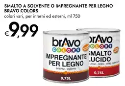 Bennet Smalto a solvente o impregnante per legno BRAVO COLORS colori vari, per interni ed esterni offerta