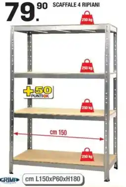 Brico OK Scaffale 4 ripiani offerta