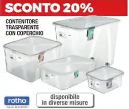 Brico OK Contenitore trasparente con coperchio offerta