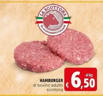 Deco Supermercati Hamburger di bovino adulto scottona offerta