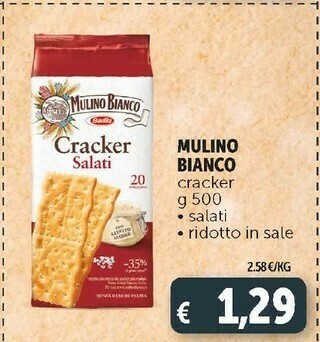 Sfoglia di grano crackers salati 500 g(ml)