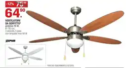 Brico OK Zephir ventilatore da soffitto offerta
