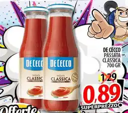 Il Genio Supermercato De cecco passata classica offerta