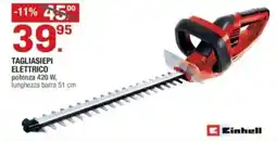 Brico OK Einhell tagliasiepi elettrico offerta