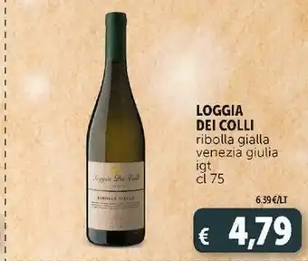 Loggia dei colli ribolla gialla venezia giulia igt 75 cl