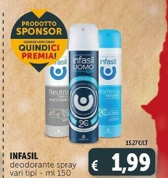 Deco Supermercati Deodorante spray 150 ml offerta