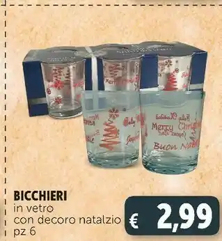 Deco Supermercati Bicchieri in vetro offerta