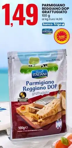 Eurospin Parmigiano reggiano dop grattugiato offerta