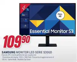 Trony SAMSUNG MONITOR LED SERIE S30GD offerta