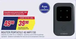 Trony STRONG ROUTER PORTATILE 4G MIFI150 offerta