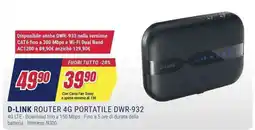 Trony D-LINK ROUTER 4G PORTATILE DWR-932 offerta