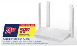 Trony D-LINK ROUTER 4G G403C offerta