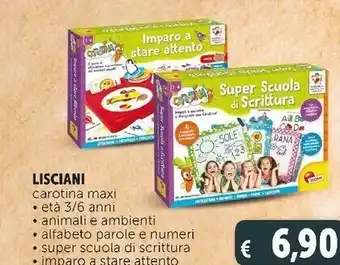 Deco Supermercati Carotina maxi età 3/6 anni/ animali e ambienti/ alfabeto parole e numeri/ super scuola di scrittura/ imparo a stare attento offerta