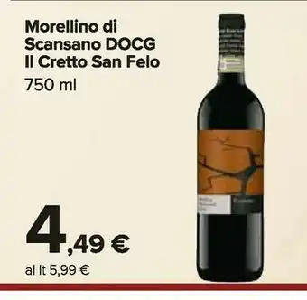 Carrefour Market Morerllino di scansano docg offerta