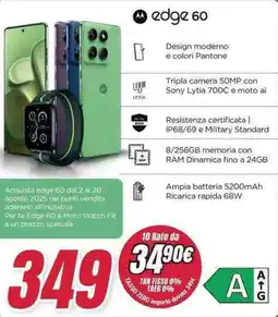 Trony motorola edge 60 offerta