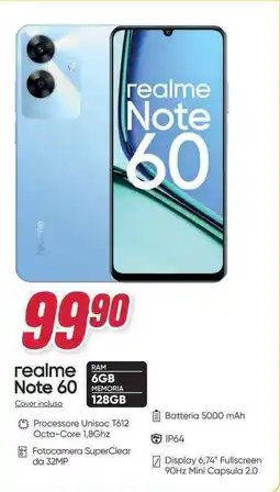 Trony realme Note 60 offerta