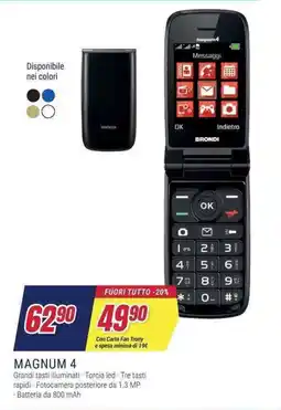 Trony Brondi magnum 4 offerta