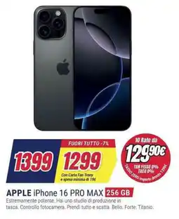 Trony APPLE iPhone 16 PRO MAX offerta