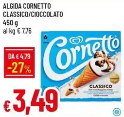 Galassia Algida cornetto classico/cioccolato offerta