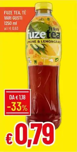 Galassia Fuze tea, tè vari gusti offerta