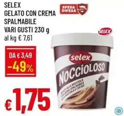 Galassia Selex gelato con crema spalmabile vari gusti offerta