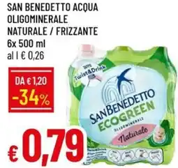 Galassia San benedetto acqua oligominerale naturale / frizzante offerta