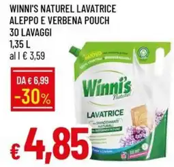 Galassia Winni's naturel lavatrice aleppo e verbena pouch 30 lavaggi offerta