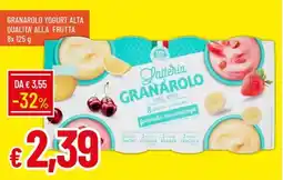 Galassia Granarolo yogurt alta qualita' alla frutta offerta