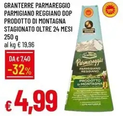 Galassia Granterre parmareggio parmigiano reggiano dop prodotto di montagna stagionato oltre 24 mesi offerta