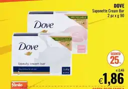 Famila DOVE Saponette Cream Bar offerta