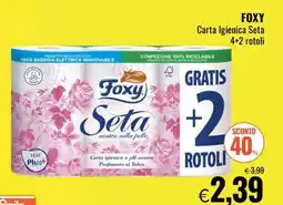 Famila FOXY Carta Igienica Seta 4+2 rotoli offerta