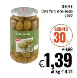 Famila SELEX OLIVE VERDI IN SALAMOIA offerta