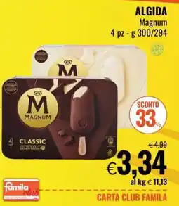 Famila Algida Magnum offerta