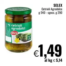 Famila SELEX Cetrioli Agrodolce offerta